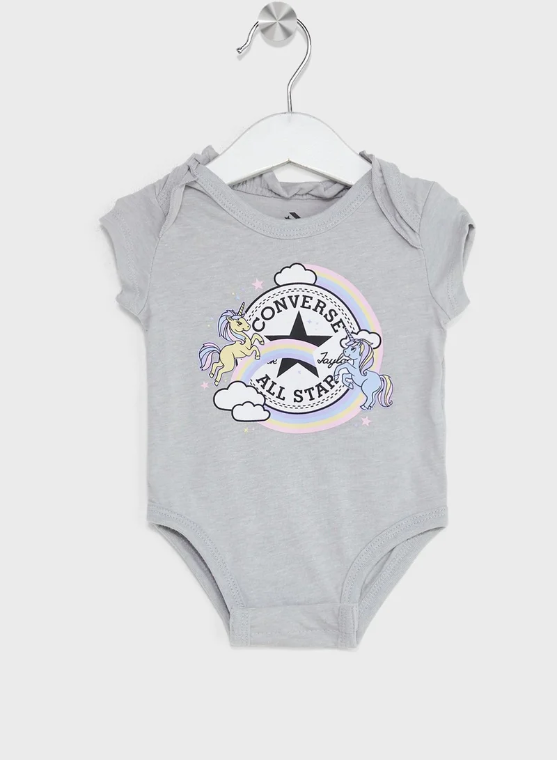 CONVERSE Infant 3 Pack Unicorn Bodysuit