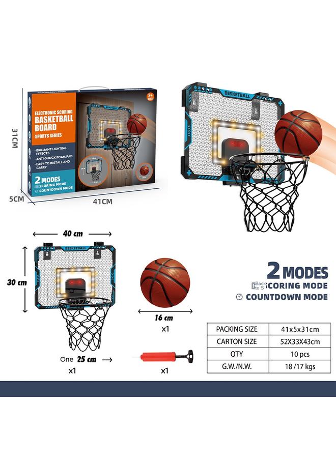 Bluejw Children's Acrylic Basketball Basket Toy Youth Home Luminous Basketball Board Sports Toys - Image 3