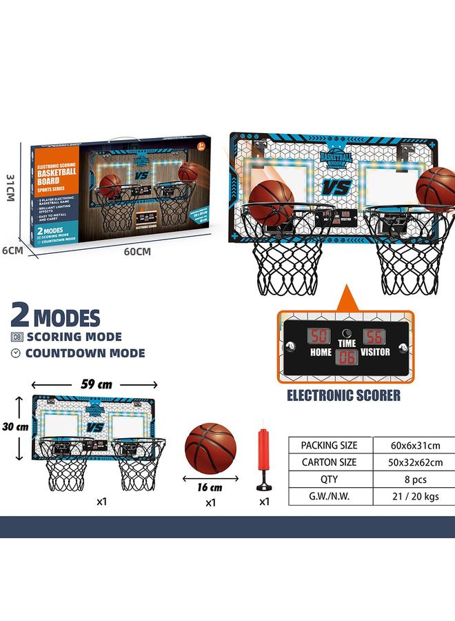 Bluejw Children's Acrylic Basketball Basket Toy Youth Home Luminous Basketball Board Sports Toys - Image 5