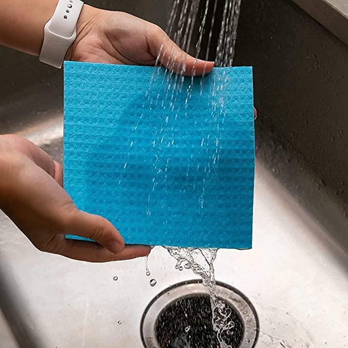 Shopfleet MultiUse Kitchen Cleaning Sponge Wipe Medium Pack of 5 - Image 4