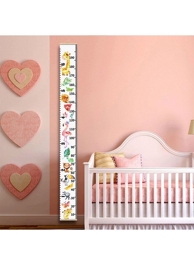 فلاين مخطط نمو للأطفال، ملصق حائط قابل للإزالة، مخطط قياس الارتفاع، مخطط نمو محمول، مسطرة حائط لطيفة للأطفال البنات والأولاد، غرفة نوم الأطفال الصغار (3) - Image 2