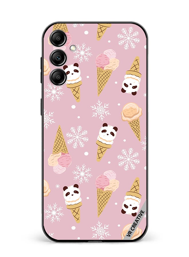 VR CREATIVE Protective Case Cover For Samsung Galaxy A15 5G/A15 Ice Cream In Waffle Cups And In The Shape Of A Panda Design Multicolour - Image 1