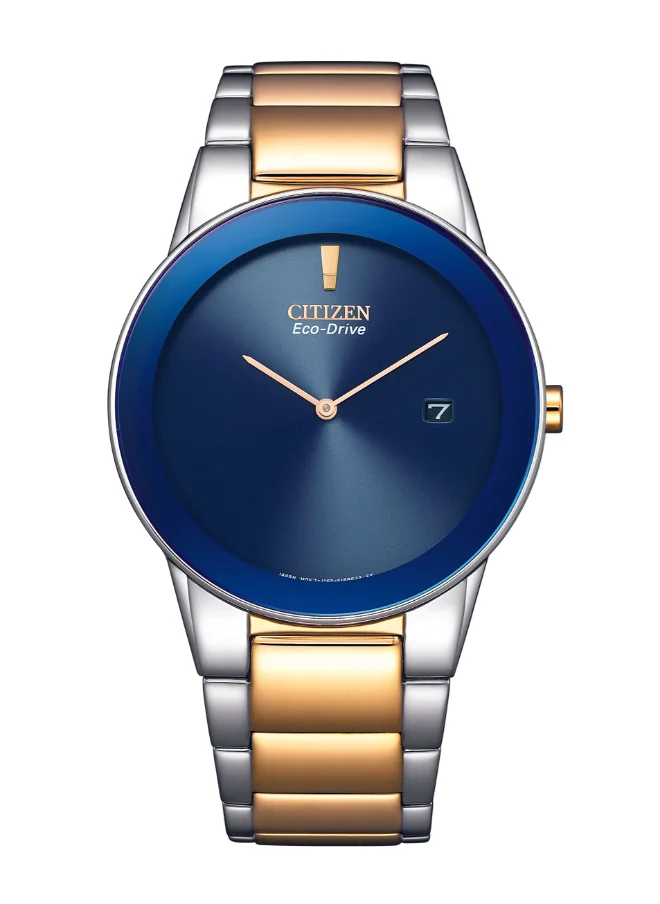 سيتيزن Men's Analog Round Shape Stainless Steel Wrist Watch AU1064-85L - 40 Mm