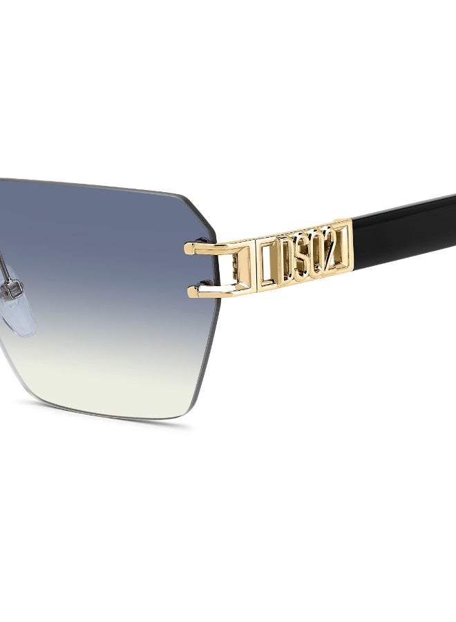 DSQUARED2 D2 0173/S Sunglasses Gold Rectangular - Image 5