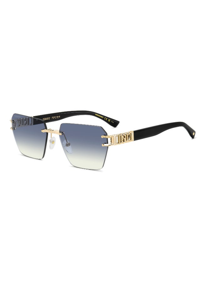 DSQUARED2 D2 0173/S Sunglasses Gold Rectangular - Image 1