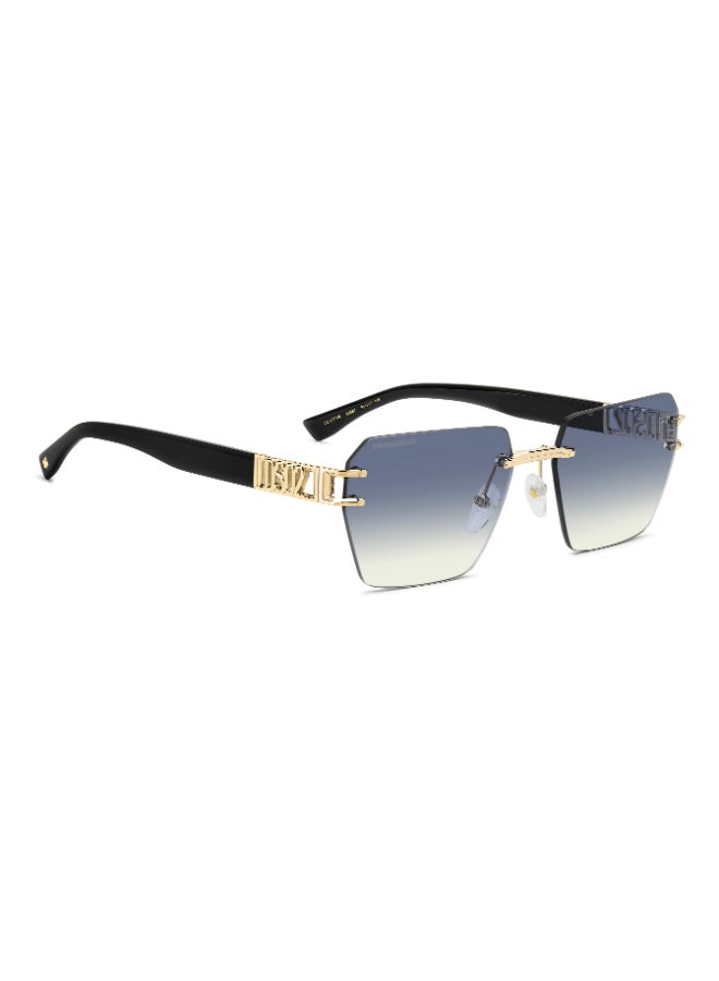 DSQUARED2 D2 0173/S Sunglasses Gold Rectangular - Image 2