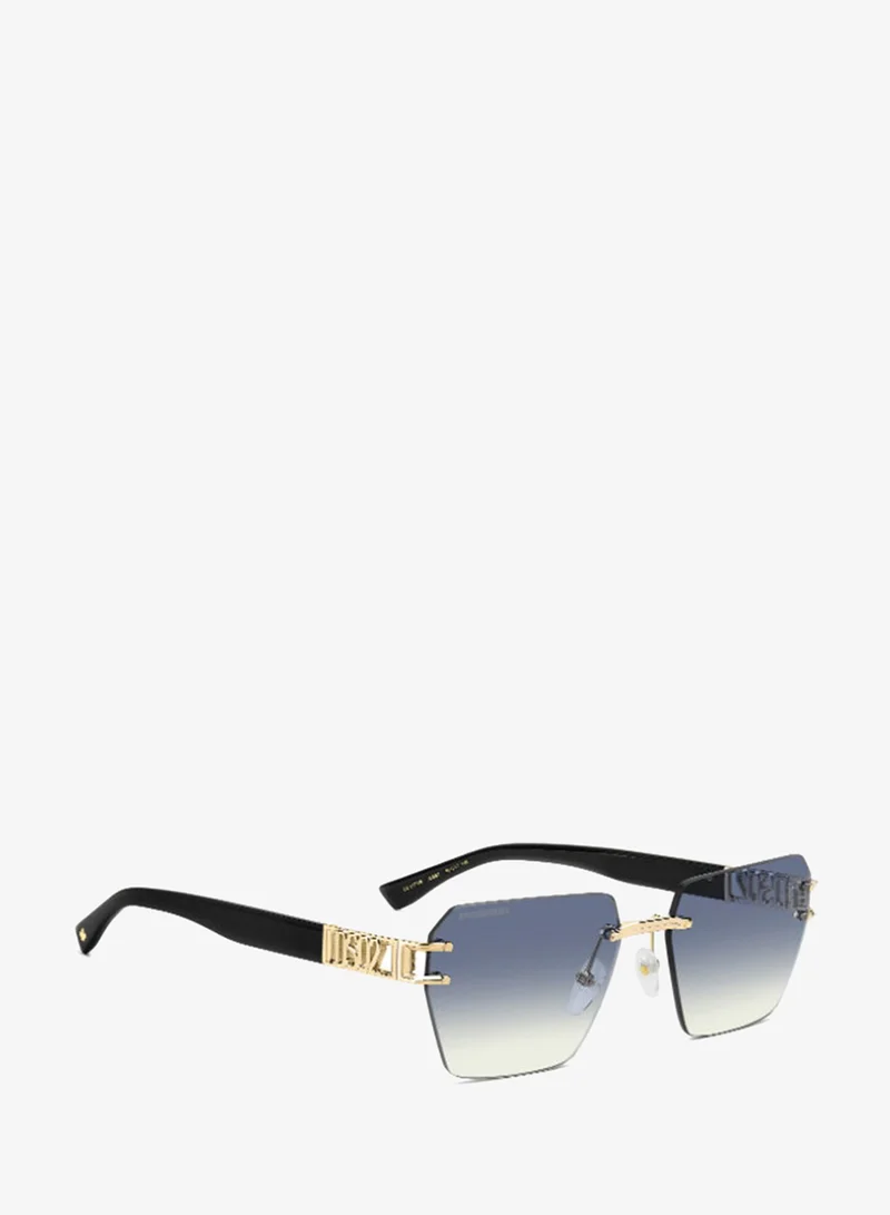 ديسكويرد2 DSQUARED2 D2 0173/S Sunglasses Gold Rectangular