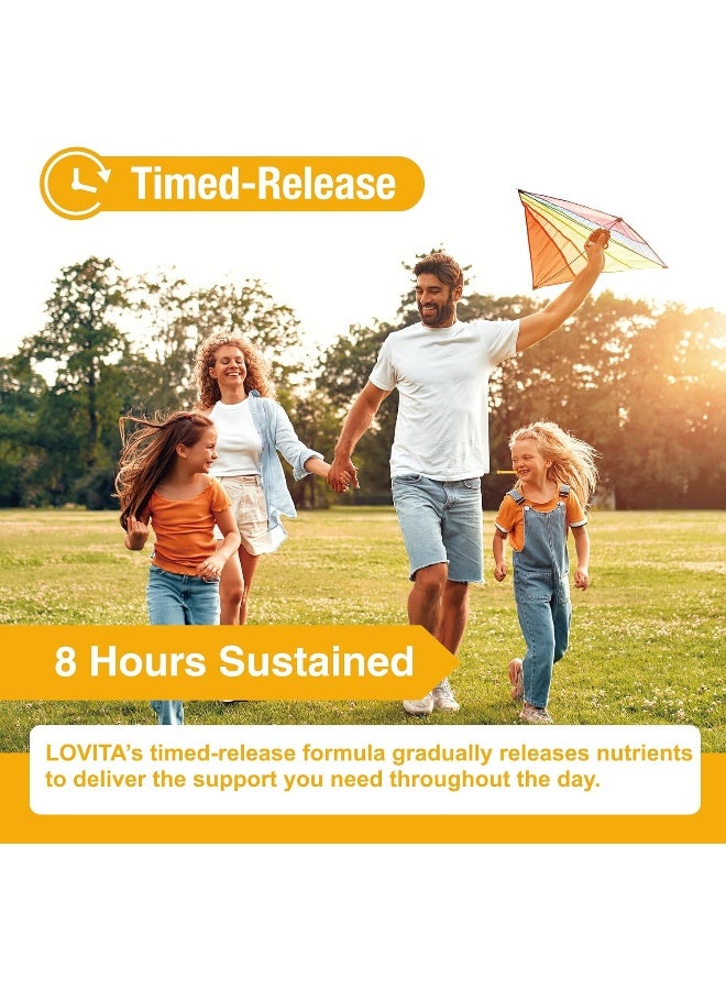 Lovita Vitamin B6 Timed Release Tablets for Adults - Image 2