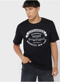 JACK & JONES Slogan Crew Neck T-Shirt UAE | Dubai, Abu Dhabi