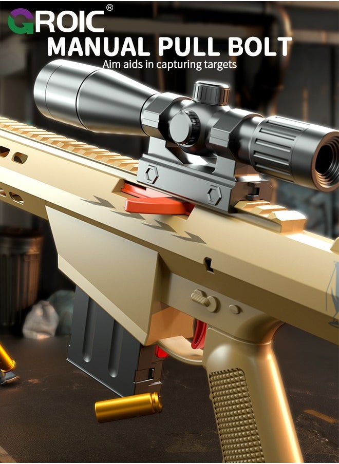 GROIC Toy Gun Light and Soft Bullets Education Toy,Blaster Gun M416,Double Mirror Effect Toy Guns,DIY Toy with Rich Accessories ,Shooting Games Toys for Kids, Kids Holiday Birthday Gifts  - Image 4