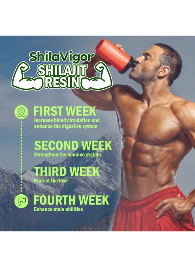 قوي ShilaVigor ‎50g‎ راتنج الشيلاجيت الهيمالايا النقي – مختبر ومختبرًا، غني بحمض الفولفيك وأكثر من 85 معدنًا نادرًا، غير معدل وراثيًا، طبيعي وعضوي 100% | عرض تصفية خاص - Image 4