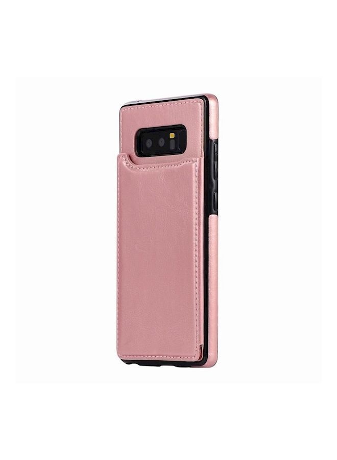 NIBEMINENT Wallet Case With Card Holder For Samsung Galaxy Note 8 Pink  - Image 1