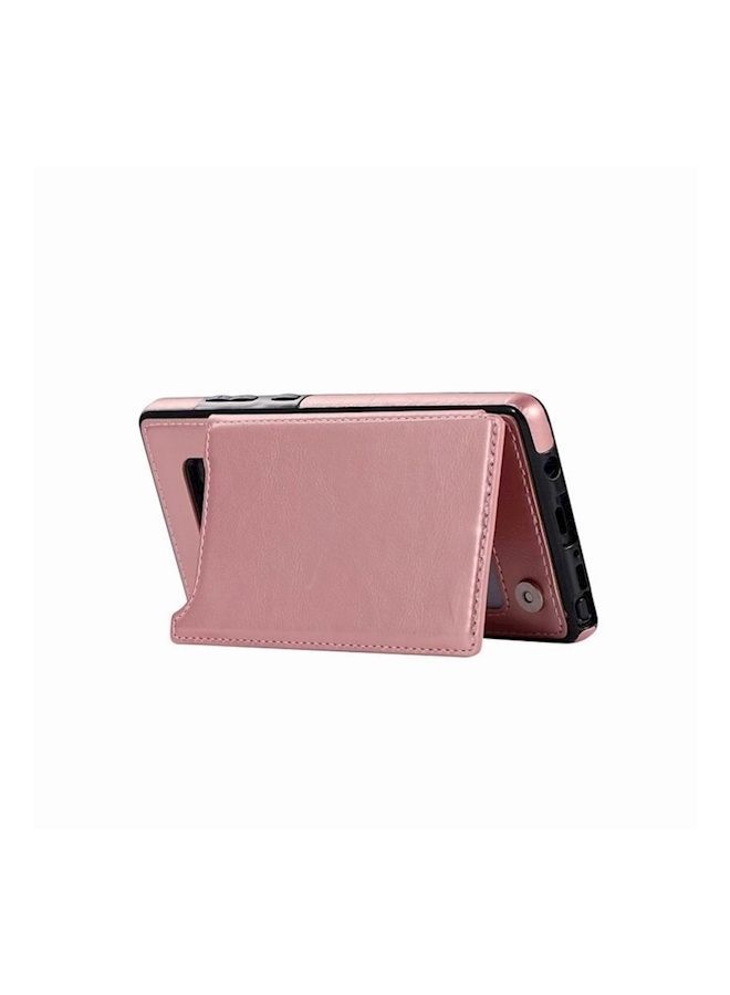 NIBEMINENT Wallet Case With Card Holder For Samsung Galaxy Note 8 Pink  - Image 2