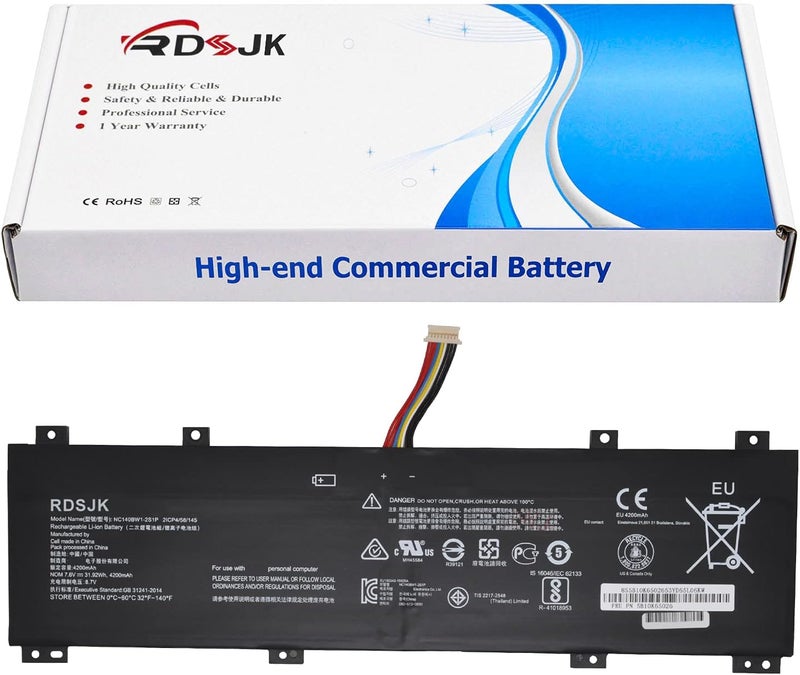 NC140BW1-2S1P 0813002 Laptop Battery for Lenovo IdeaPad 100S 14" 100S-14IBR 80R9 80R9002WGE 80R90050GE 80R900NVGE Series NC14OBW1-2S1P 5B10K65026 BSNO427488-01 5B10L06248 2ICP4/58/145 7.6V 31.92Wh - Image 1
