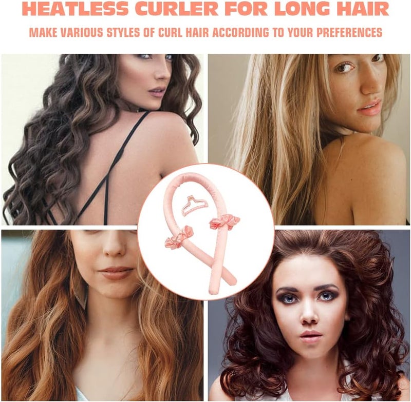 ALKAYAN Heatless Curling Rod Headband No Heat Silk Ribbon Curling Rod Hair Roller Cur... - Image 2