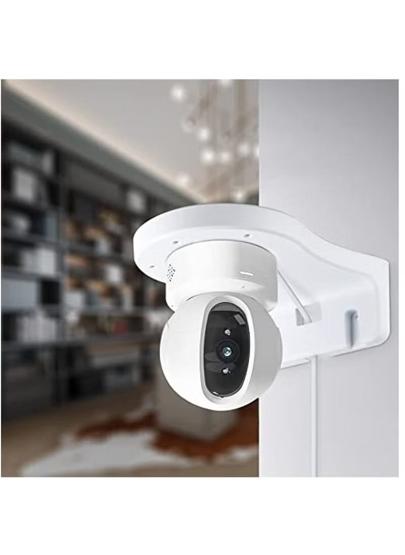 Realfrog - 1 Pack WiFi Wall Mount Bracket for EZVIZ C6 C4 Series IP Camera Easy Installing,Plastic PT Cameras Holder Indoor Security Systems,Support CCTV IP Cameras Cable Management - Image 1