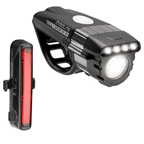 CYGOLITE Dash Pro 600 Lumen Headlight & Hotrod 50 Lumen Tail Light USB Rechargeable Bicycle Light Combo Set - Image 1