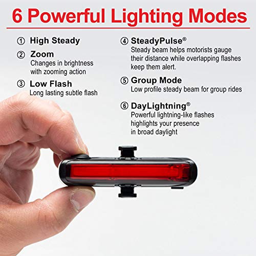 CYGOLITE Dash Pro 600 Lumen Headlight & Hotrod 50 Lumen Tail Light USB Rechargeable Bicycle Light Combo Set - Image 5