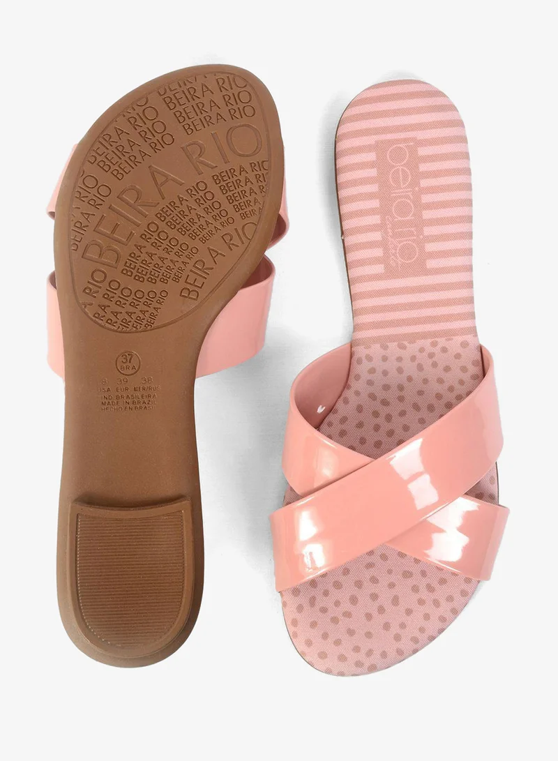 Beira Rio  Cross Strap Flat Sandals for Women | Best Price UAE