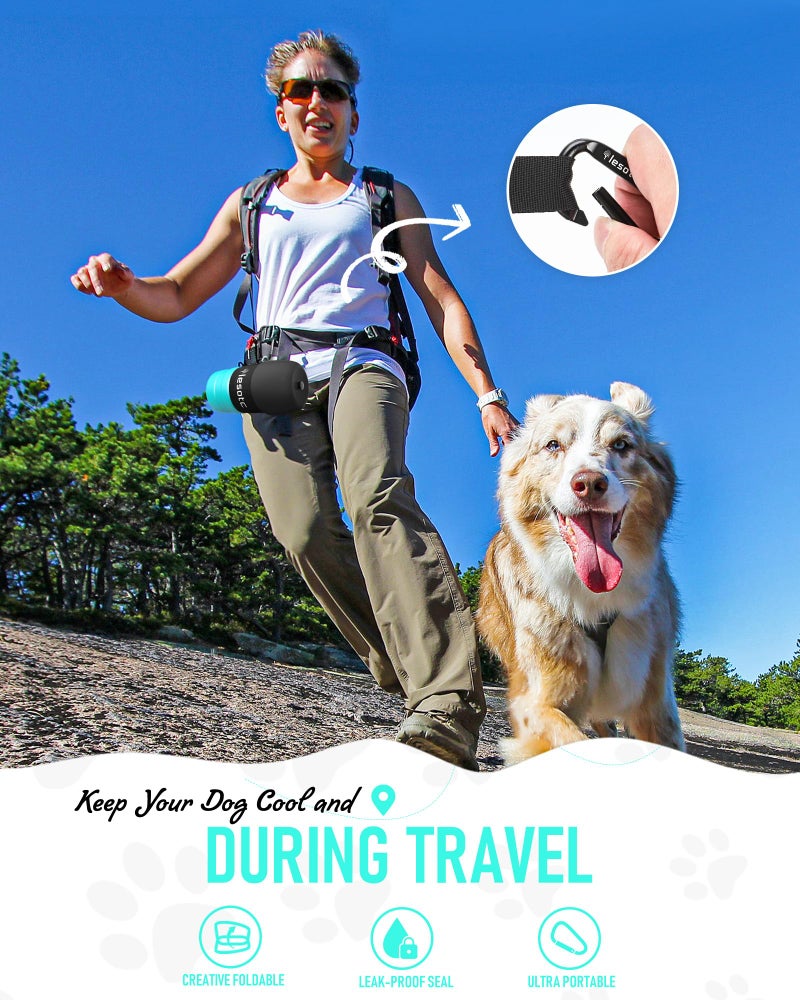 lesotc Dog Water Bottle, Portable Dog Water Dispenser, Leak Proof Dog Travel Water Bottle Pet Water Bottle for Outdoor Walking, Hiking, Travel, BPA-Free, Lightweight - Image 5