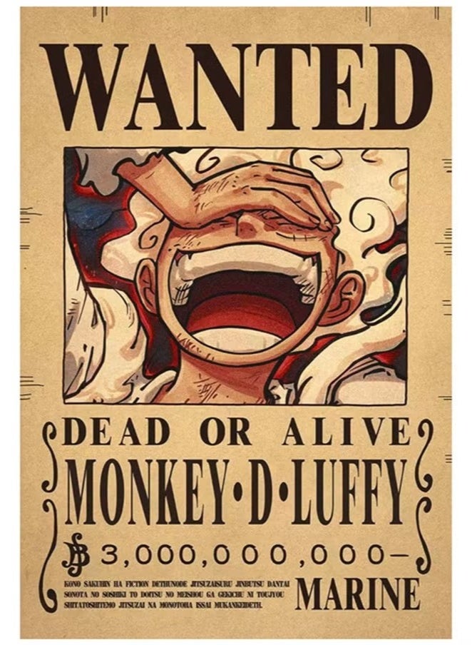 OMEVE 10-Piece One Piece Anime Poster Wall Sticker - Image 3