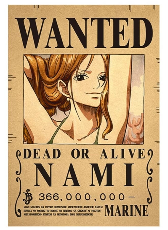 OMEVE 10-Piece One Piece Anime Poster Wall Sticker - Image 5