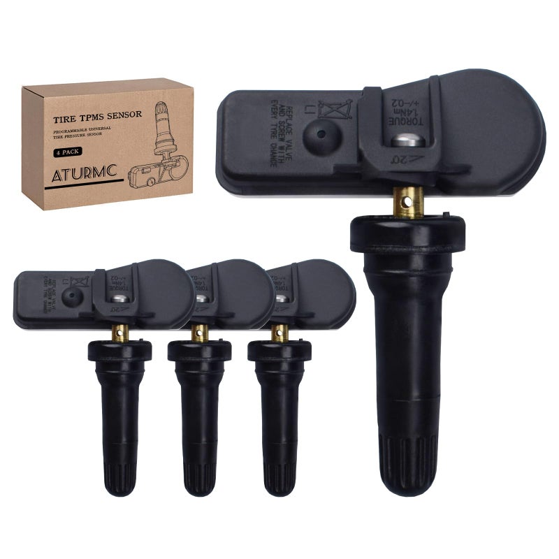 ATURMC Set of 4 TPMS Tire Pressure Sensor Compatible with Citroen Berlingo Multispace 20082020 Peugeot 207 Cc 20072015 433MHz Replaces 9802003680 9811536380