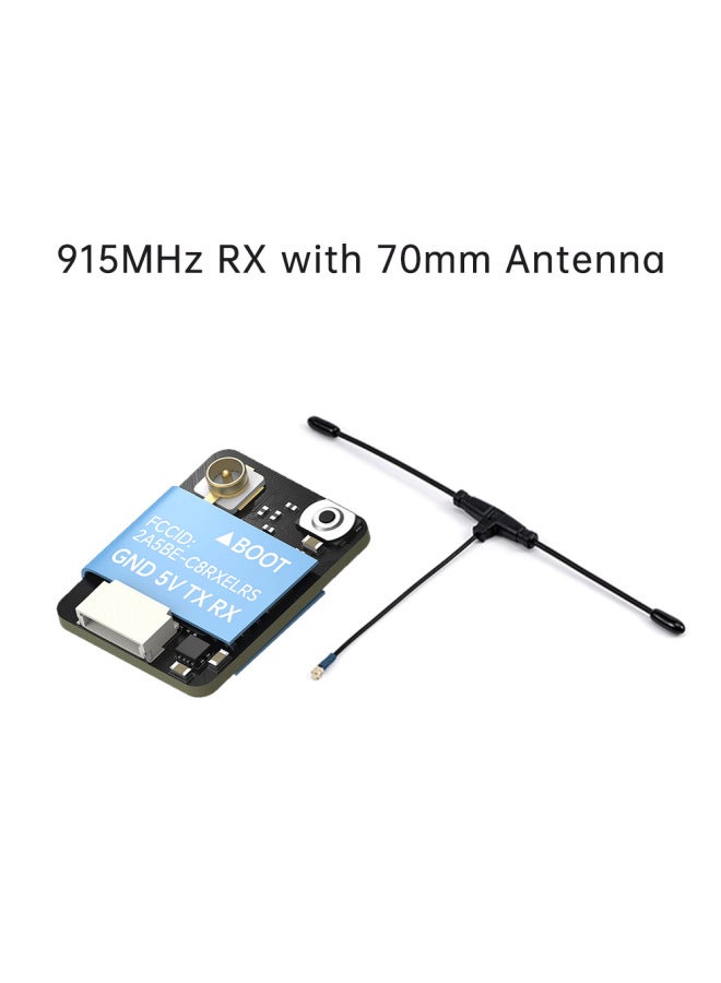 IFlight Wing Flying Wing Control Commando 8 ELRS 2.4GHz/900MHz V2 Remote Control Traversal-Color:Elrs 868/900mhz Receiver (including 70mm Large Antenna)
