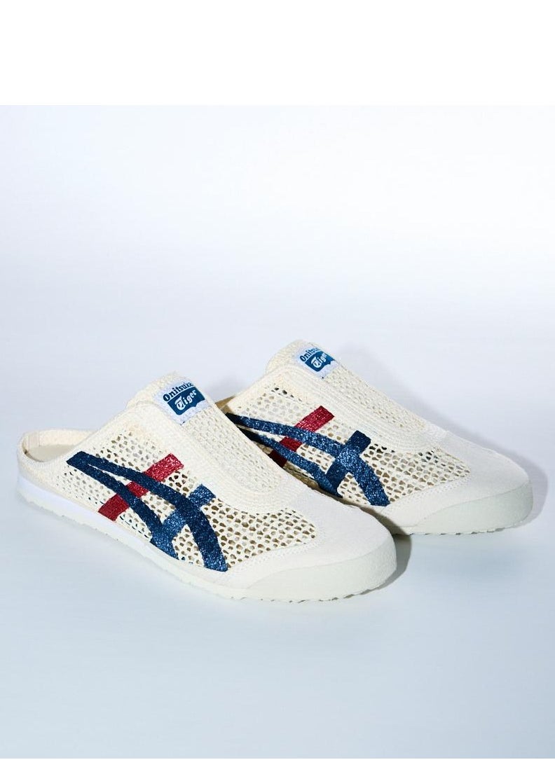 Onitsuka Tiger Sabot Slip-On Athlesiure Sandals Beige/Red/Blue For Men/Women/Students  - Image 2