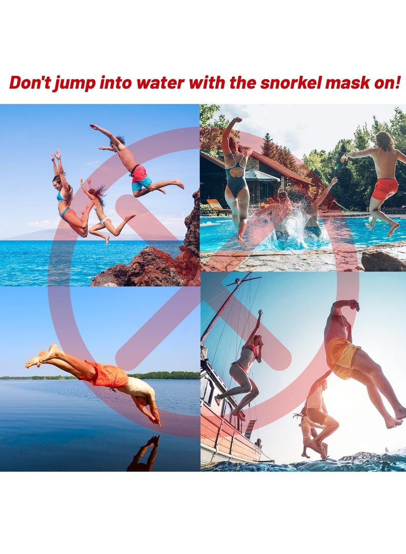 Adult Snorkeling Mask, Swimming Goggles, Waterproof and Leak Proof Nose Cover Diving Mask, 180 ° Panoramic Snorkeling Mask - Image 5