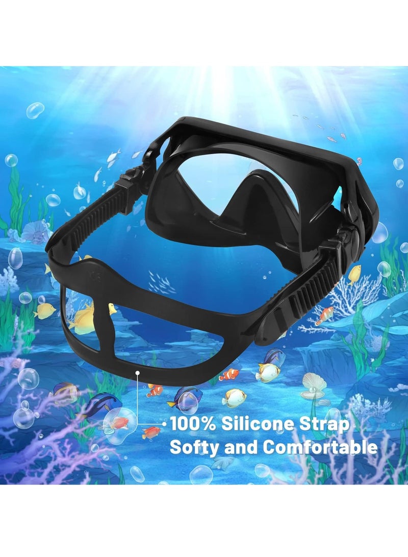 Adult Snorkeling Mask, Swimming Goggles, Waterproof and Leak Proof Nose Cover Diving Mask, 180 ° Panoramic Snorkeling Mask - Image 4