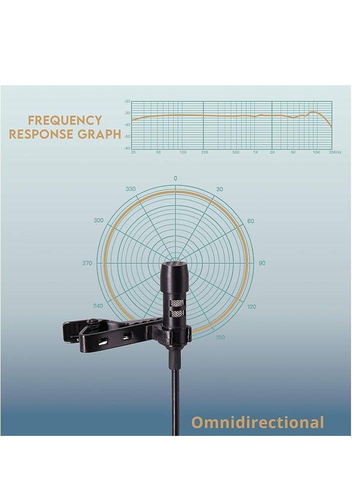 ELTRAZONE iPhone Lavalier Microphone - VEYDA VD-LL1 Lightning Adapter Lav Lapel Clip-on Omnidirectional Condenser Mic - Image 5