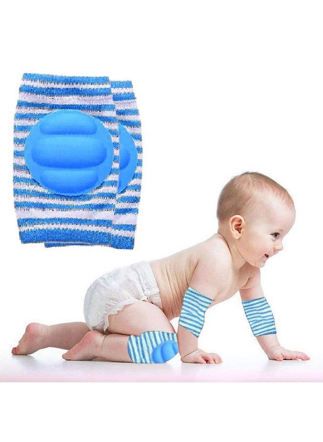 BabyMoon Baby Padded Knee Pads For Crawling Anti Slip Stretchable Elastic Cotton Soft Breathable Comfortable Kids Knee Cap Elbow Safety Protector  - Image 1