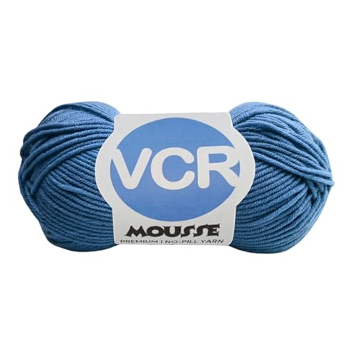 VCR 4ply Bright Peacock Yarn, 100 Grams Hank, 190 Meters Length, Acrylic Ball for Crochet and Knitting, Soft Crosia Threads, Pack of 1 Yarn, Suitable for DIY Crafts - Image 1