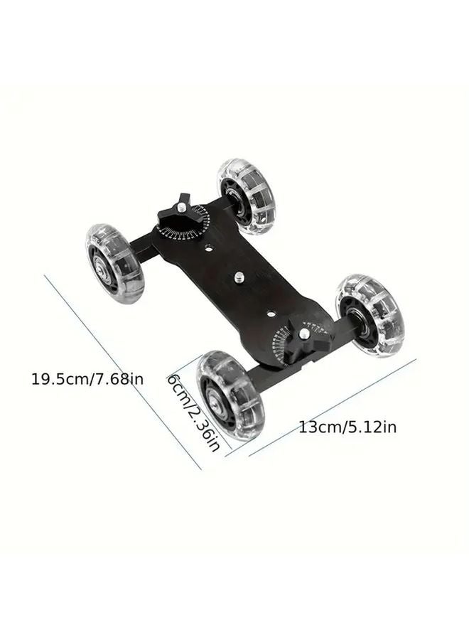 Mini Camera Car Stabilizer Dolly With Magic Hand Push Rod For DSLR Video Shooting - Image 3