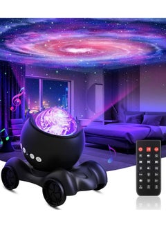 AMROAH Galaxy Projector, Star Projector Built-in Bluetooth Speaker Remote Control 360°Adjustable Design Night Light Projector for Kids Adults White Noise Aurora Projector for Home Decor/Relaxation/Music/Gift  - Image 1