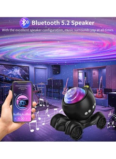 AMROAH Galaxy Projector, Star Projector Built-in Bluetooth Speaker Remote Control 360°Adjustable Design Night Light Projector for Kids Adults White Noise Aurora Projector for Home Decor/Relaxation/Music/Gift  - Image 4