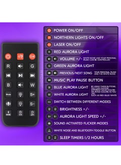 AMROAH Galaxy Projector, Star Projector Built-in Bluetooth Speaker Remote Control 360°Adjustable Design Night Light Projector for Kids Adults White Noise Aurora Projector for Home Decor/Relaxation/Music/Gift  - Image 5