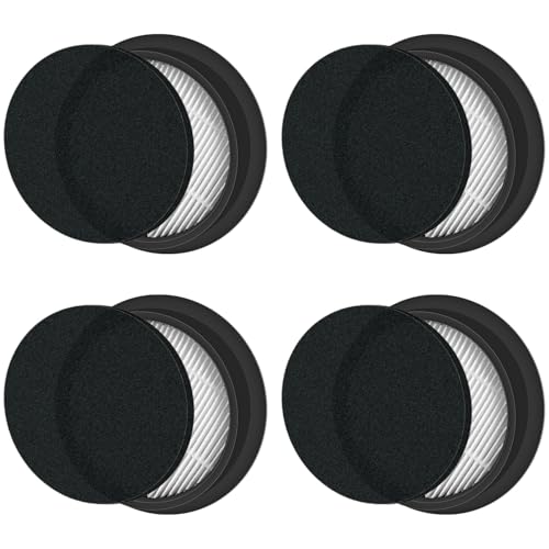 Slirceods Vacuum Cleaner Filter Replacement Compatible with SMOTURE VAC01/VAC02/VC70 Cordless Vacuum Cleaner&ozeeco EC01 Vacuum Cleaner Filter-4Pack - Image 1