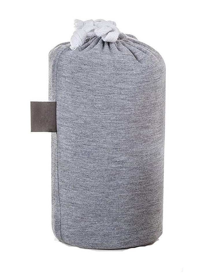 شيلة أطفال النقل ذات غطاء، تستخدم كبطانية للتمريض للأطفال حديثي الولادة والرضع. لونها رمادي. - Image 2