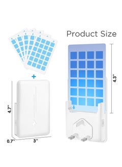 Yakiter Fly Insect Trap with 5Pcs Adhesive Cards, Indoor Gnat Catcher Captures Houseflies, Fruit Flies, and Gnats, Plug-in Moths Killer with Night Light for Buzz-free Home（White）  - Image 3