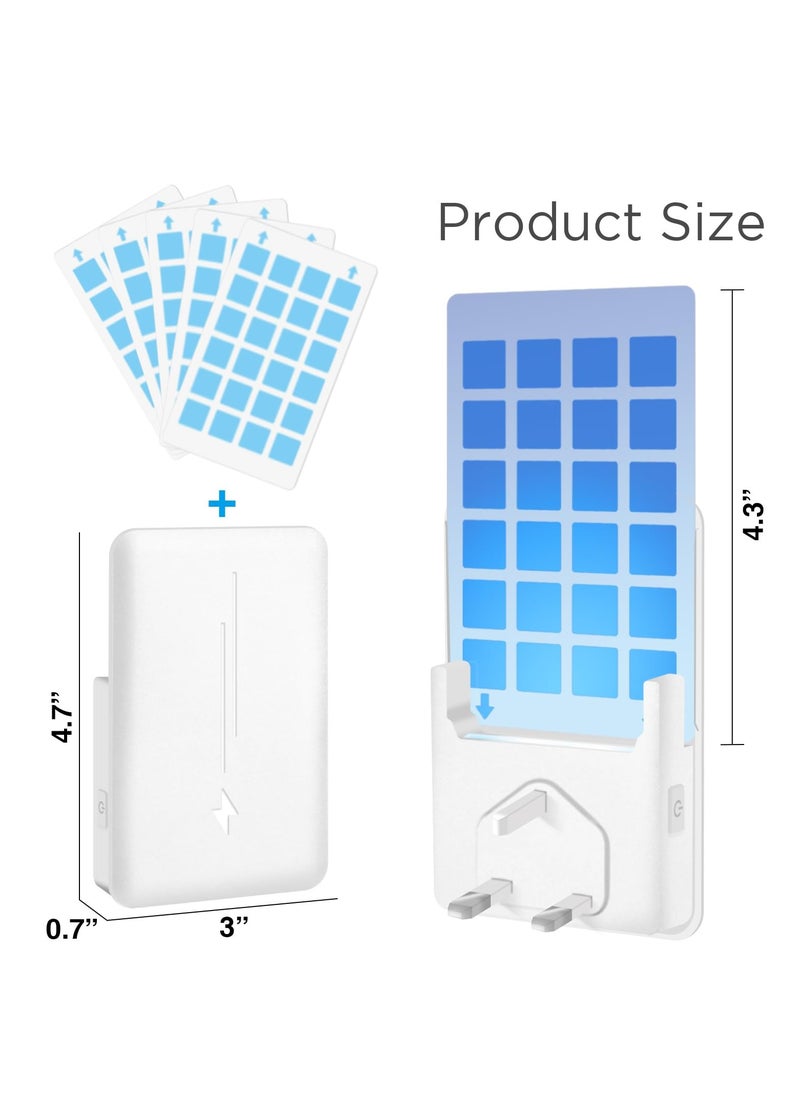 Yakiter Fly Insect Trap with 5Pcs Adhesive Cards, Indoor Gnat Catcher Captures Houseflies, Fruit Flies, and Gnats, Plug-in Moths Killer with Night Light for Buzz-free Home（White）  - Image 3