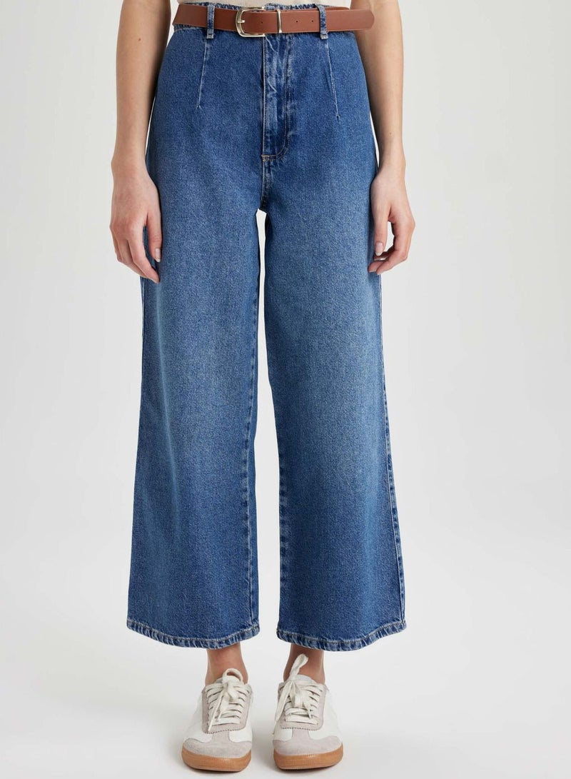 DeFacto Culotte Fit Jean Trousers  - Image 1