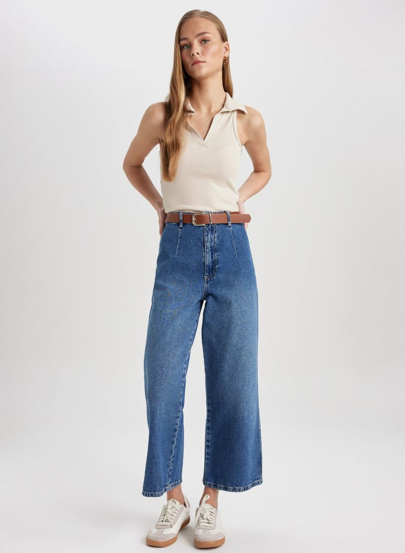 DeFacto Culotte Fit Jean Trousers  - Image 5
