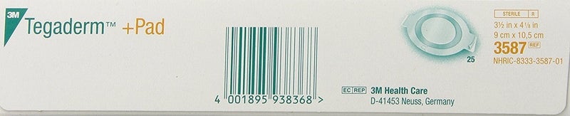 Tegaderm 3M Tegaderm Pad Film Dressing with NonAdherent Pad 3587 Pack of 100 - Image 2
