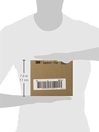 Tegaderm 3M Tegaderm Pad Film Dressing with NonAdherent Pad 3587 Pack of 100 - Image 3