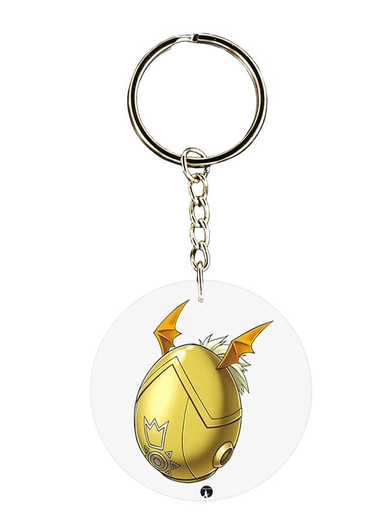 Anime Digimon Printed Keychain