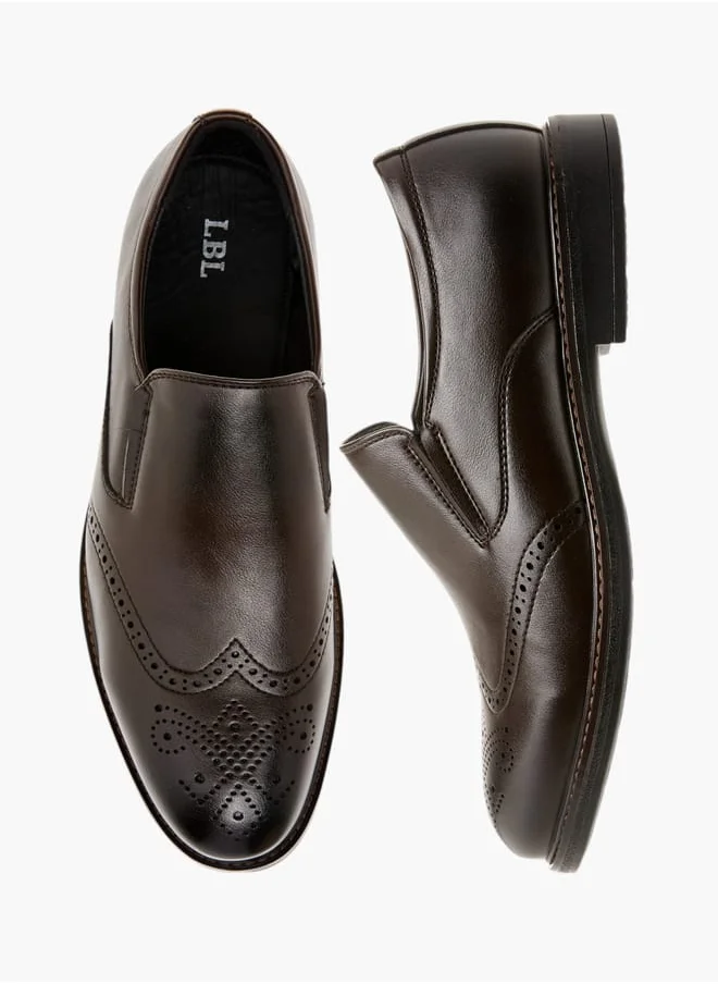 LBL by Shoexpress Men's Perforation Detail Slip-On Loafers