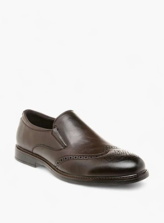 Men's Perforation Detail Slip-On Loafers