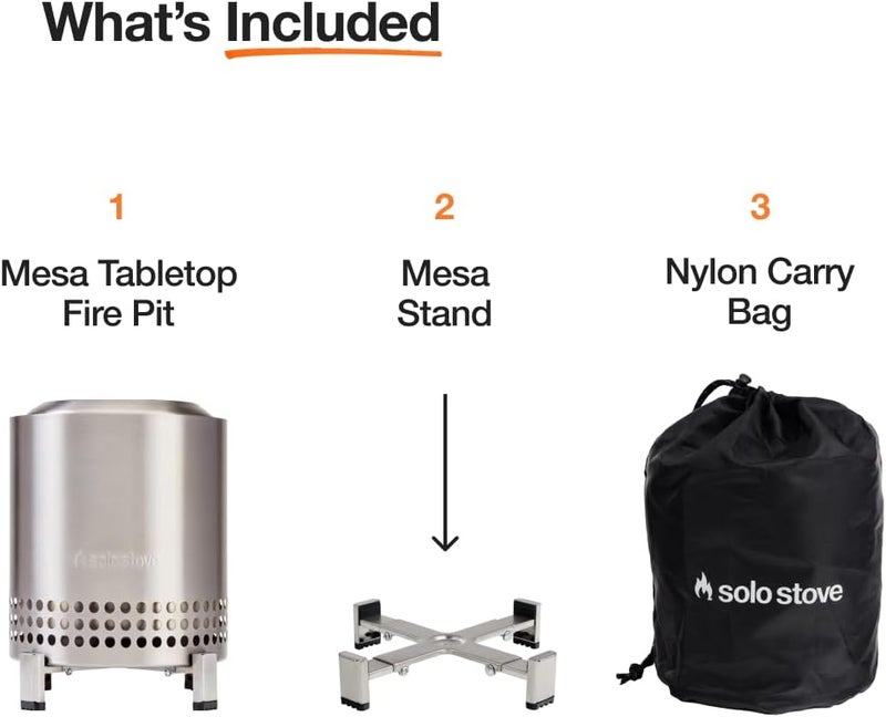 Solo Stove Mesa XL Tabletop Fire Pit - Smokeless & Portable - Image 2